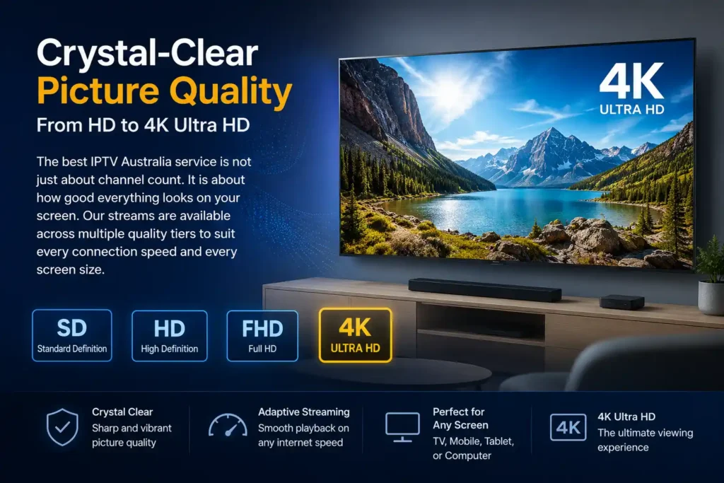 best IPTV Australia service 4K