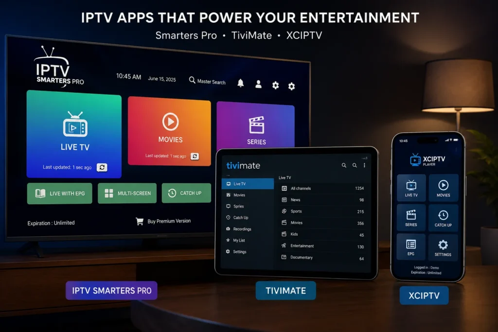 Compatible IPTV Apps